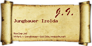 Jungbauer Izolda névjegykártya
